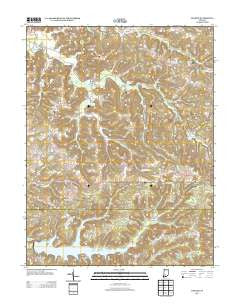 Koleen Indiana Historical topographic map, 1:24000 scale, 7.5 X 7.5 Minute, Year 2013