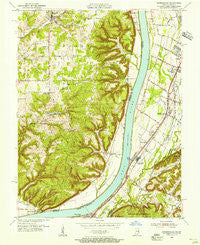 Kosmosdale Kentucky Historical topographic map, 1:24000 scale, 7.5 X 7.5 Minute, Year 1955