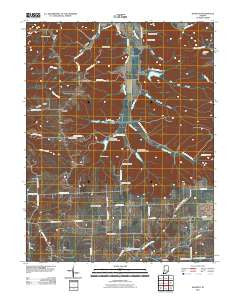 Kossuth Indiana Historical topographic map, 1:24000 scale, 7.5 X 7.5 Minute, Year 2010