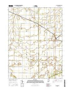 La Crosse Indiana Current topographic map, 1:24000 scale, 7.5 X 7.5 Minute, Year 2016