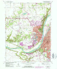 Lafayette West Indiana Historical topographic map, 1:24000 scale, 7.5 X 7.5 Minute, Year 1961