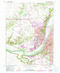 Lafayette West Indiana Historical topographic map, 1:24000 scale, 7.5 X 7.5 Minute, Year 1961