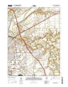 Lafayette East Indiana Current topographic map, 1:24000 scale, 7.5 X 7.5 Minute, Year 2016