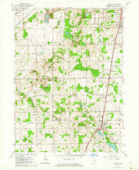 Lakeville Indiana Historical topographic map, 1:24000 scale, 7.5 X 7.5 Minute, Year 1958