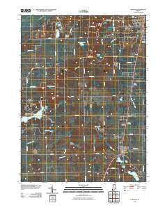 Lakeville Indiana Historical topographic map, 1:24000 scale, 7.5 X 7.5 Minute, Year 2010