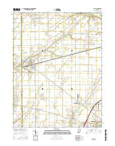 Lapel Indiana Current topographic map, 1:24000 scale, 7.5 X 7.5 Minute, Year 2016