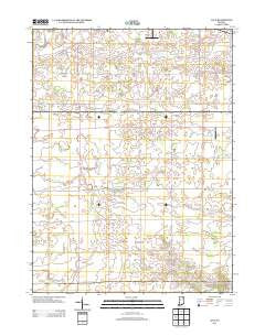 Laud Indiana Historical topographic map, 1:24000 scale, 7.5 X 7.5 Minute, Year 2013