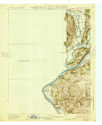 Lawrenceburg Indiana Historical topographic map, 1:62500 scale, 15 X 15 Minute, Year 1932