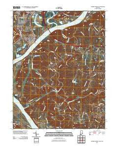 Lawrenceburg Indiana Historical topographic map, 1:24000 scale, 7.5 X 7.5 Minute, Year 2010