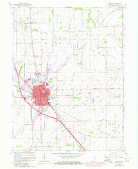 Lebanon Indiana Historical topographic map, 1:24000 scale, 7.5 X 7.5 Minute, Year 1963