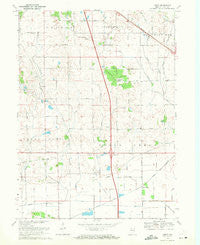 Leroy Indiana Historical topographic map, 1:24000 scale, 7.5 X 7.5 Minute, Year 1969