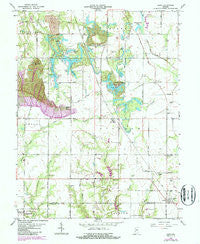 Lewis Indiana Historical topographic map, 1:24000 scale, 7.5 X 7.5 Minute, Year 1963