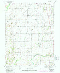 Lewis Creek Indiana Historical topographic map, 1:24000 scale, 7.5 X 7.5 Minute, Year 1968