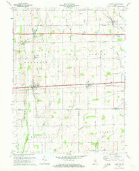 Lewisville Indiana Historical topographic map, 1:24000 scale, 7.5 X 7.5 Minute, Year 1970