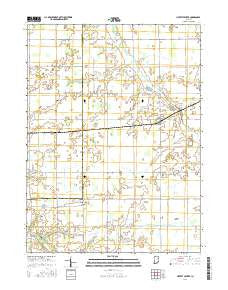 Liberty Center Indiana Current topographic map, 1:24000 scale, 7.5 X 7.5 Minute, Year 2016