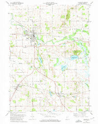 Ligonier Indiana Historical topographic map, 1:24000 scale, 7.5 X 7.5 Minute, Year 1973