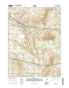 Ligonier Indiana Current topographic map, 1:24000 scale, 7.5 X 7.5 Minute, Year 2016