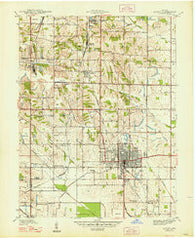 Linton Indiana Historical topographic map, 1:24000 scale, 7.5 X 7.5 Minute, Year 1947