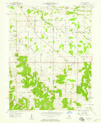 Livonia Indiana Historical topographic map, 1:24000 scale, 7.5 X 7.5 Minute, Year 1957