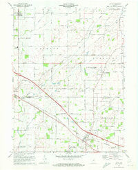 Lizton Indiana Historical topographic map, 1:24000 scale, 7.5 X 7.5 Minute, Year 1970
