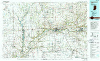 Logansport Indiana Historical topographic map, 1:100000 scale, 30 X 60 Minute, Year 1985