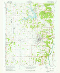 Loogootee Indiana Historical topographic map, 1:24000 scale, 7.5 X 7.5 Minute, Year 1974