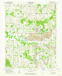 Lynnville Indiana Historical topographic map, 1:24000 scale, 7.5 X 7.5 Minute, Year 1960