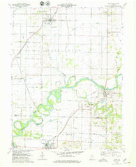Lyons Indiana Historical topographic map, 1:24000 scale, 7.5 X 7.5 Minute, Year 1978