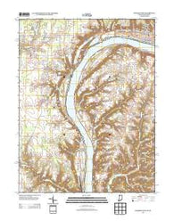 Madison West Indiana Historical topographic map, 1:24000 scale, 7.5 X 7.5 Minute, Year 2013