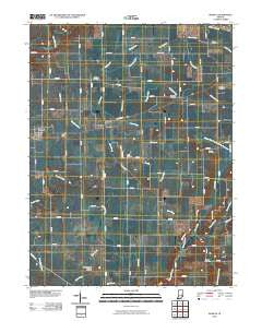 Manilla Indiana Historical topographic map, 1:24000 scale, 7.5 X 7.5 Minute, Year 2010