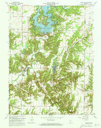 Mansfield Indiana Historical topographic map, 1:24000 scale, 7.5 X 7.5 Minute, Year 1963