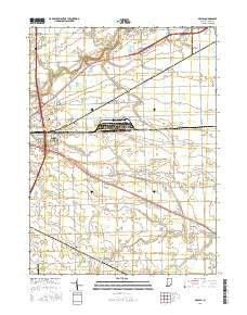 Maples Indiana Current topographic map, 1:24000 scale, 7.5 X 7.5 Minute, Year 2016