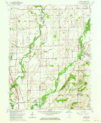 Marietta Indiana Historical topographic map, 1:24000 scale, 7.5 X 7.5 Minute, Year 1962