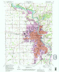 Marion Indiana Historical topographic map, 1:24000 scale, 7.5 X 7.5 Minute, Year 1992