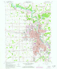 Marion Indiana Historical topographic map, 1:24000 scale, 7.5 X 7.5 Minute, Year 1961