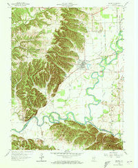 Medora Indiana Historical topographic map, 1:24000 scale, 7.5 X 7.5 Minute, Year 1959