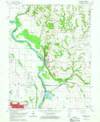 Merom Indiana Historical topographic map, 1:24000 scale, 7.5 X 7.5 Minute, Year 1966