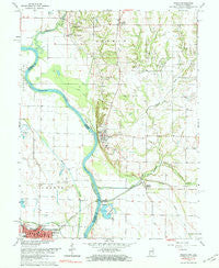 Merom Indiana Historical topographic map, 1:24000 scale, 7.5 X 7.5 Minute, Year 1966