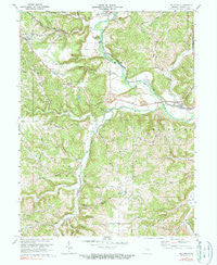 Metamora Indiana Historical topographic map, 1:24000 scale, 7.5 X 7.5 Minute, Year 1972