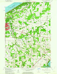 Michigan City East Indiana Historical topographic map, 1:24000 scale, 7.5 X 7.5 Minute, Year 1958