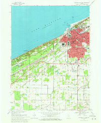 Michigan City West Indiana Historical topographic map, 1:24000 scale, 7.5 X 7.5 Minute, Year 1969