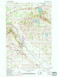 Middlebury Indiana Historical topographic map, 1:24000 scale, 7.5 X 7.5 Minute, Year 1961