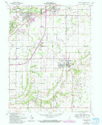 Middletown Indiana Historical topographic map, 1:24000 scale, 7.5 X 7.5 Minute, Year 1960