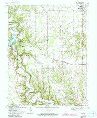 Milan Indiana Historical topographic map, 1:24000 scale, 7.5 X 7.5 Minute, Year 1961