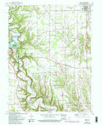 Milan Indiana Historical topographic map, 1:24000 scale, 7.5 X 7.5 Minute, Year 1961