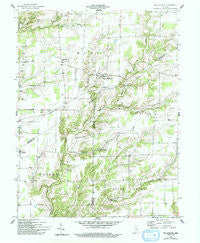 Millhousen Indiana Historical topographic map, 1:24000 scale, 7.5 X 7.5 Minute, Year 1958