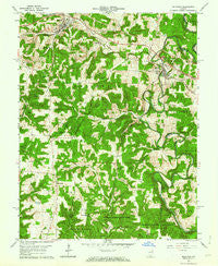 Milltown Indiana Historical topographic map, 1:24000 scale, 7.5 X 7.5 Minute, Year 1962