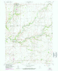 Milroy Indiana Historical topographic map, 1:24000 scale, 7.5 X 7.5 Minute, Year 1959