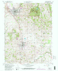 Mitchell Indiana Historical topographic map, 1:24000 scale, 7.5 X 7.5 Minute, Year 1960