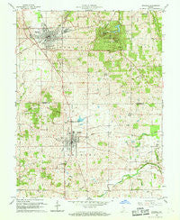 Mitchell Indiana Historical topographic map, 1:24000 scale, 7.5 X 7.5 Minute, Year 1960